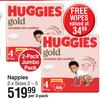 Huggies Gold Nappies Jumbo Pack Sizes 2-5-Per 2 Pack