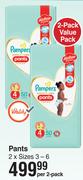 Pampers Pants Sizes 3-6 Value Pack-Per 2 Pack