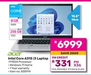 Acer 15.6"(39cm) Intel Core A315 i3 Laptop