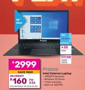 Proline 14"(35cm) Intel Celleron Laptop