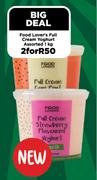 Food Lover's Full Cream Yoghurt Assorted-For 2 x 1Kg