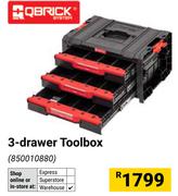 Qbrick 3 Drawer Toolbox