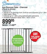 Dreambaby Ava Doorway Gate- Charcoal (75cm To 81cm)