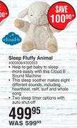 Cloud-b Sleep Fluffy Animal