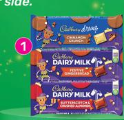 Cadbury Dream Cinammon Crunch, Festive Gingerbread Or Butterscotch And Crush Almonds 150g-For Any 2