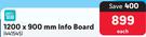 Pen Gear 1200 x 900mm Info Board-Each