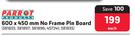 Parrot 600 x 450mm No Frame Pin Board-Each