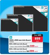 Pen Gear 1200 x 900mm Info Board-Each