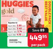 Huggies Gold Giga Bag-Per Pack