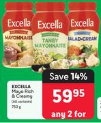 Excella Mayo Rich & Creamy (All Variants)-For Any 2 x 750g
