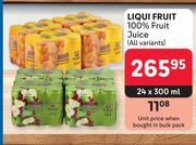 Liqui Fruit 100% Fruit Juice (All Variants)-24 x 300ml