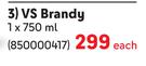 KWV VS Brandy-750ml Each