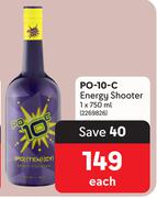 PO-10-C Energy Shooter-750ml Each
