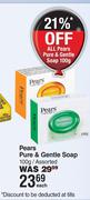 Pears Pure & Gentle Soap Assorted-100g Each