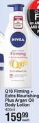 Nivea Q10 Firming + Extra Nourishment Plus Argan Oil Body Lotion-400ml Each