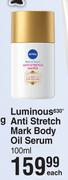 Nivea Luminous 630° Anti Stretch Mark Body Oil Serum-100ml Each