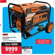 Grip 5.5 KVA Electric Start Generator SRGE6500E-Each