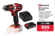 Einhell 18V Cordless Drill Kit Z-4513925K-Per Kit