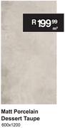 Matt Porcelain Dessert Taupe 600 x 1200-m²