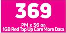 Samsung Galaxy A53 5G Smartphone-On 1GB Red Top Up Core More Data