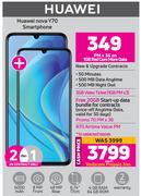 2 x Huawei Nova Y70 Smartphone-On 1GB Red Core More Data + On Promo 70