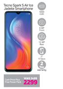 Tecno Spark 5 Air Ice Jadeite Smartphone