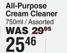 Home Butler All-Purpose Cream Cleaner Assorted-750ml