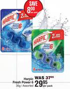 Harpic Fresh Power 6 Assorted-35g Per Pack