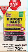 Home Butler Refuse Bags Bulk Pack (50 Pack)-Per Pack