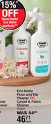 Home Butler Eco Home Floor And Tile Cleaner Or Carpet & Fabric Cleaner-750ml Each