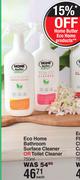 Home Butler Eco Home Bathroom Surface Cleaner Or Toilet Cleaner-750ml Each