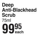 Nivea Men Deep Anti Blackhead Scrub-75ml Each