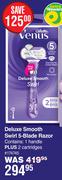 Gillette Venus Deluxe Smooth Swirl 5 Blade Razor