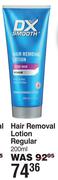 DX Smooth Hair Removal Lotion (Regular)-200ml