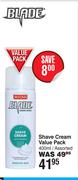 Blade Shave Cream Value Pack Assorted-400ml
