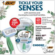 Bic Soleil Escape 5 Blade Disposable Razors (2 Pack)-Per Pack