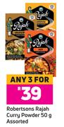 Robertsons Rajah Curry Powder Assorted-For Any 3 x 50g