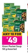 Knorr Packet Soup Assorted-For Any 10 x 50g