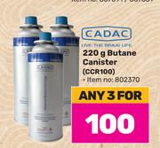 Cadac Butane Canister CCR100-For Any 3 x 220g