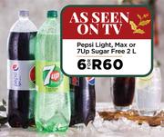 Pepsi Light, Max Or 7up Sugar Free-For 6 x 2L