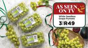 White Seedless Grape Punnets-For 3