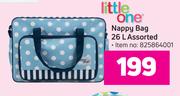 Little One Nappy Bag 26L Assorted