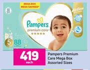 Pampers Premium Care Mega Box Assorted Sizes-Each