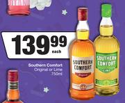 Southern Comfort Original Or Lime-750ml Each