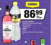 Count Pushkin Botanical Flavoured Vodka (All Variants)-Per Combo