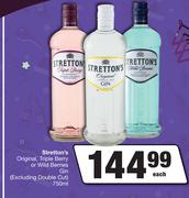 Stretton's Original Triple Berry Or Wild Berries Gin (Excluding Double Cut)-750ml Each