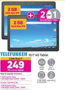 Telefunken 10.1" 4G Tablet-On My Gig 1 + On Promo 1GB