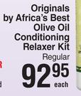Originals By Africa's Best Olive Oil Conditioning Relaxer Kit Regular-Each