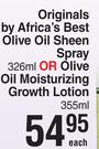 Originals By Africa's Best Olive Oil Sheen Spray 326ml Or Olive Oil Moisturizing Growth Lotion 355ml
