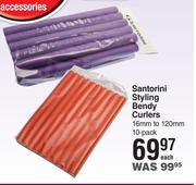 Santorini Styling Bendy Curlers 16mm To 120mm 10 Pack-Each